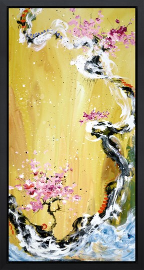Trilogy Of Wonder I by Danielle O'Connor Akiyama - Framed Limited Edition Glazed Box Canvas
