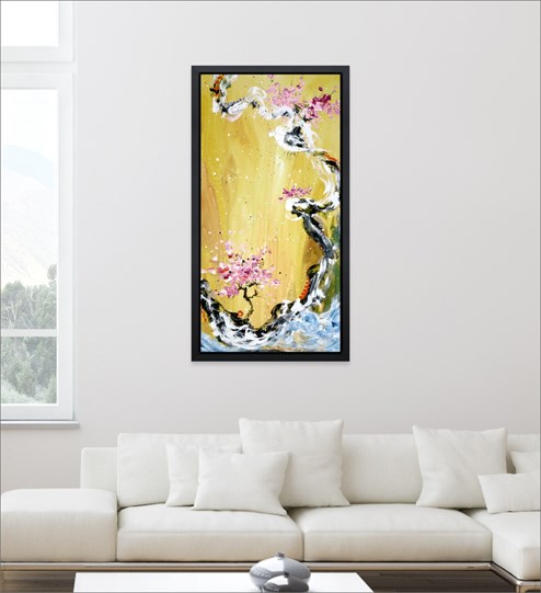 Trilogy Of Wonder I by Danielle O'Connor Akiyama - Limited Edition Glazed Box Canvas wall setting